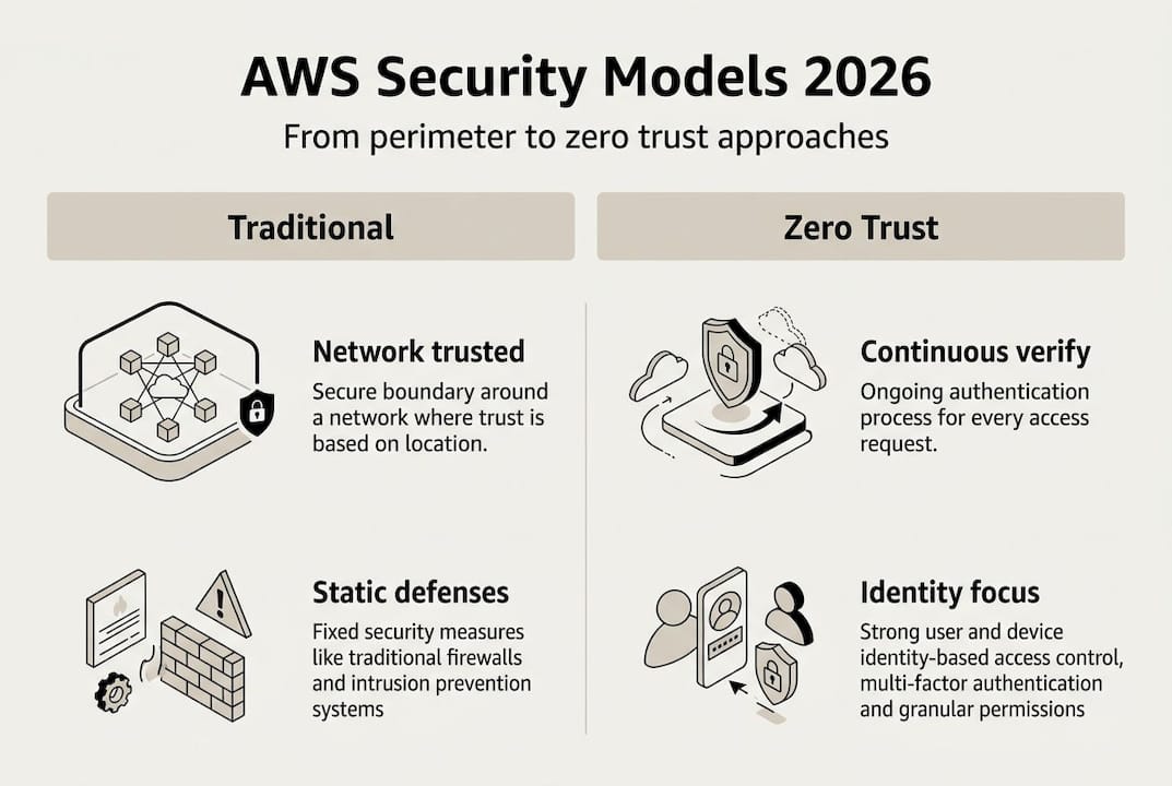 Infographic AWS security models comparison