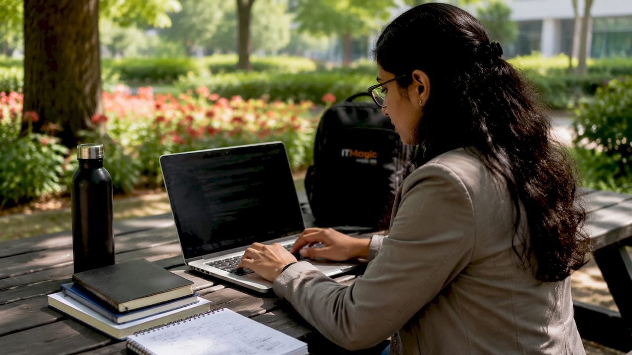 IT professional containerizing app code