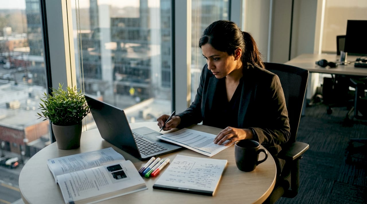 IT professional reviewing infrastructure inventory