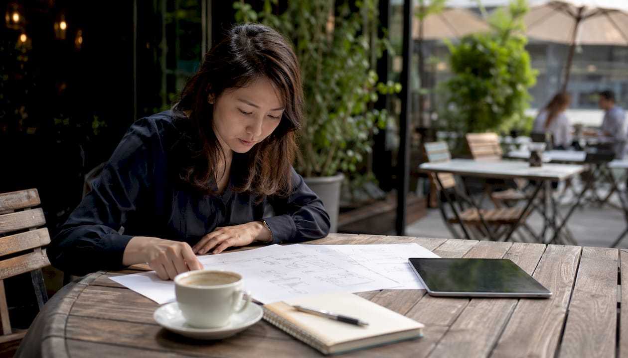 Engineer planning cloud migration at desk