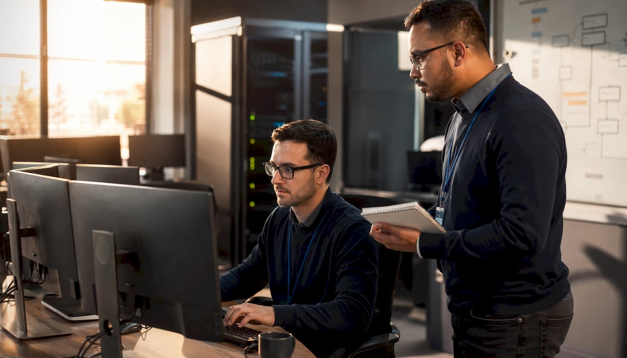 IT professional managing private cloud setup
