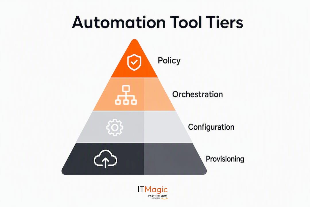 Infographic of infrastructure automation tool categories