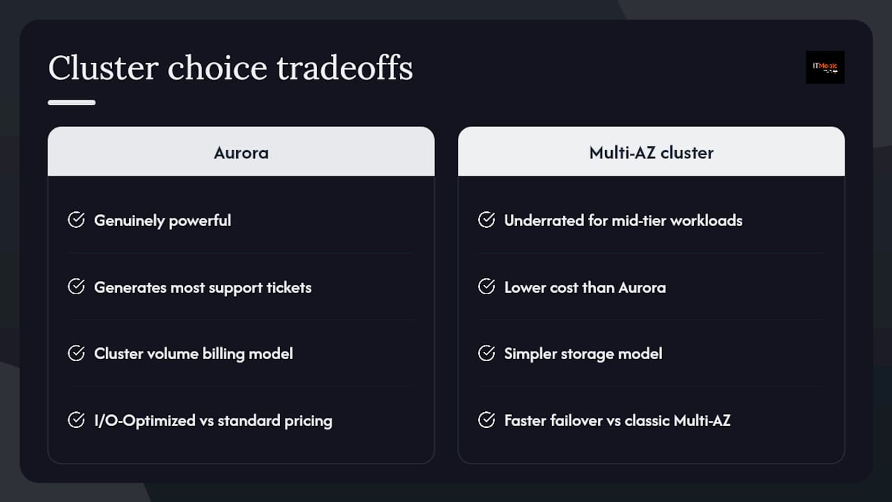 A cloud architect's honest take on RDS cluster decisions — overview diagram