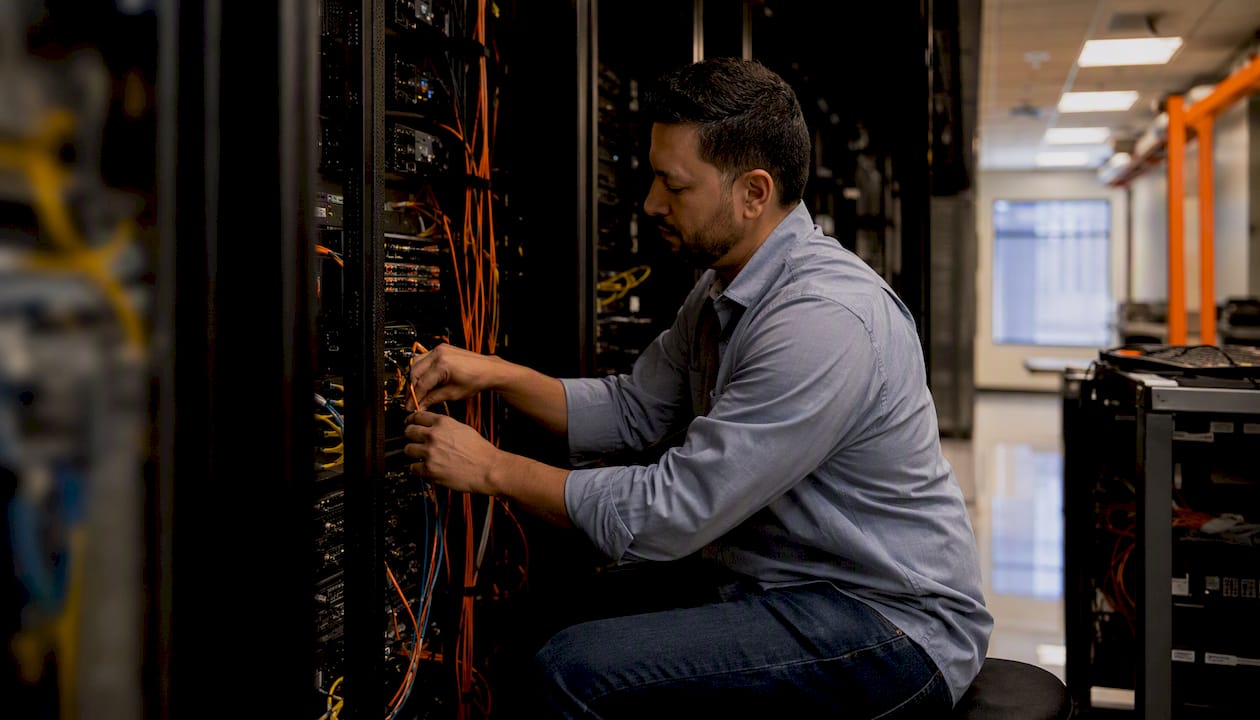 DBA running load test inside data center