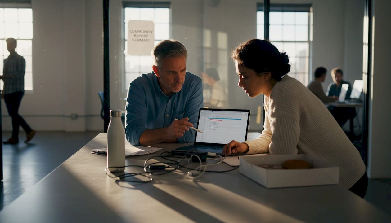 Team reviewing reports for code moderation