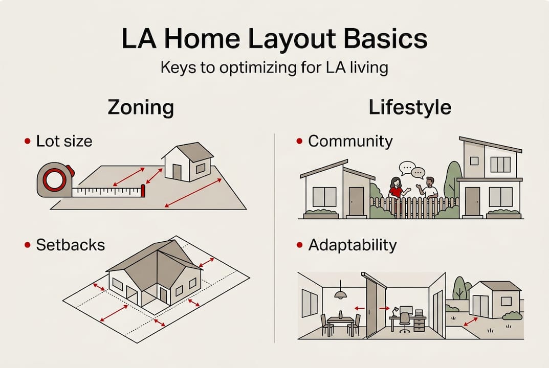 Infographic shows LA home layout essentials