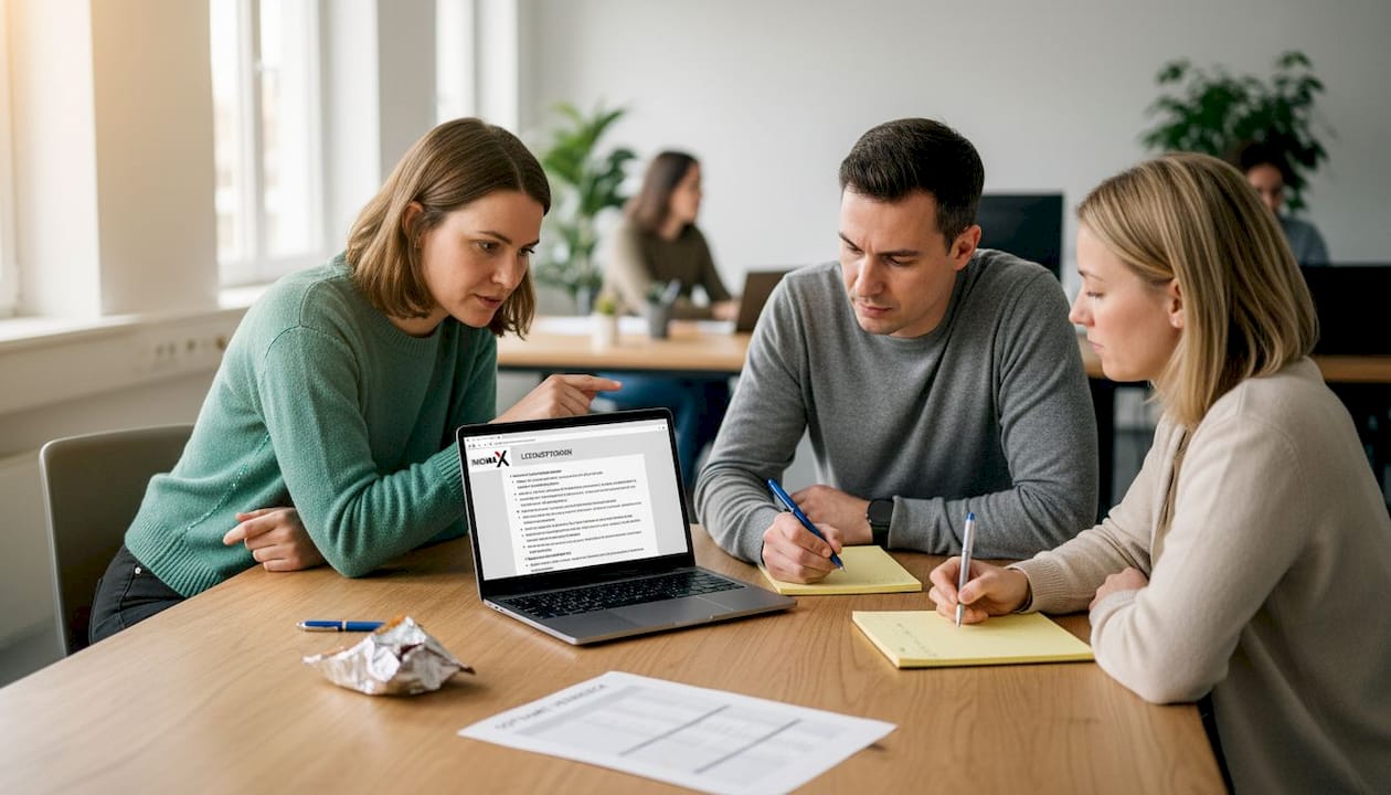 Das Team prüft und vergleicht verschiedene Software-Lizenzmodelle, um die beste Lösung für die eigenen Anforderungen zu finden.