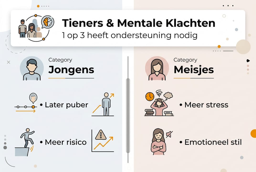 Infographic: Mentale gezondheid bij jongeren in beeld
