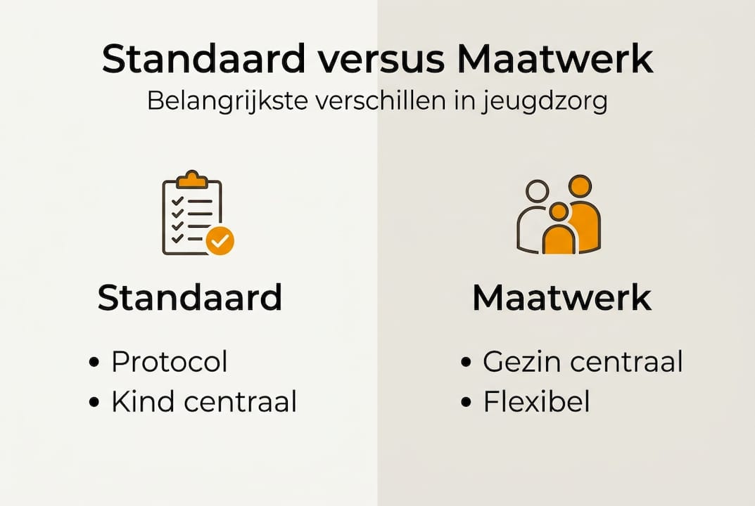 Infographic: standaard aanpak versus maatwerk in de jeugdzorg