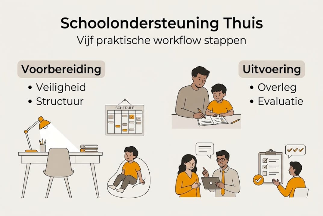 Infographic: stappenplan voor schoolondersteuning