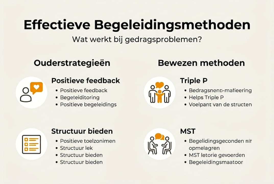 Infographic: praktische methoden voor het effectief begeleiden van gedrag