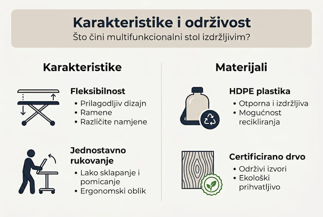 Infografika: Koji su najodrživiji materijali za izradu stolova?