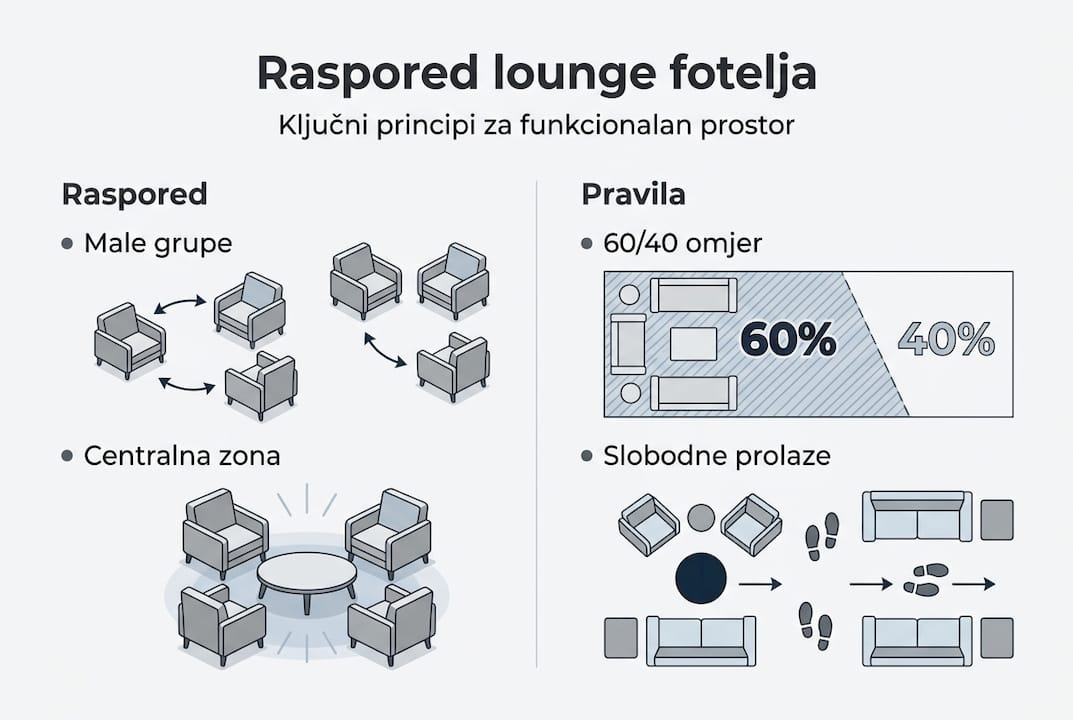 Infografika: savjeti i pravila za idealan raspored ležaljki