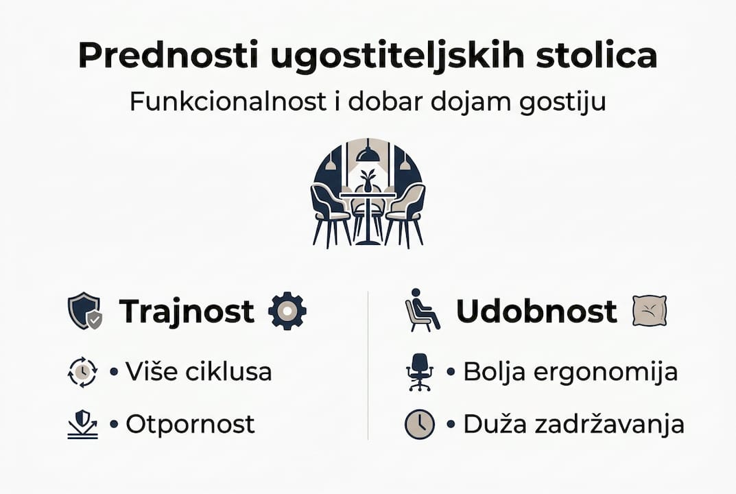Infografika: Zašto odabrati kvalitetne stolice za vaš ugostiteljski objekt