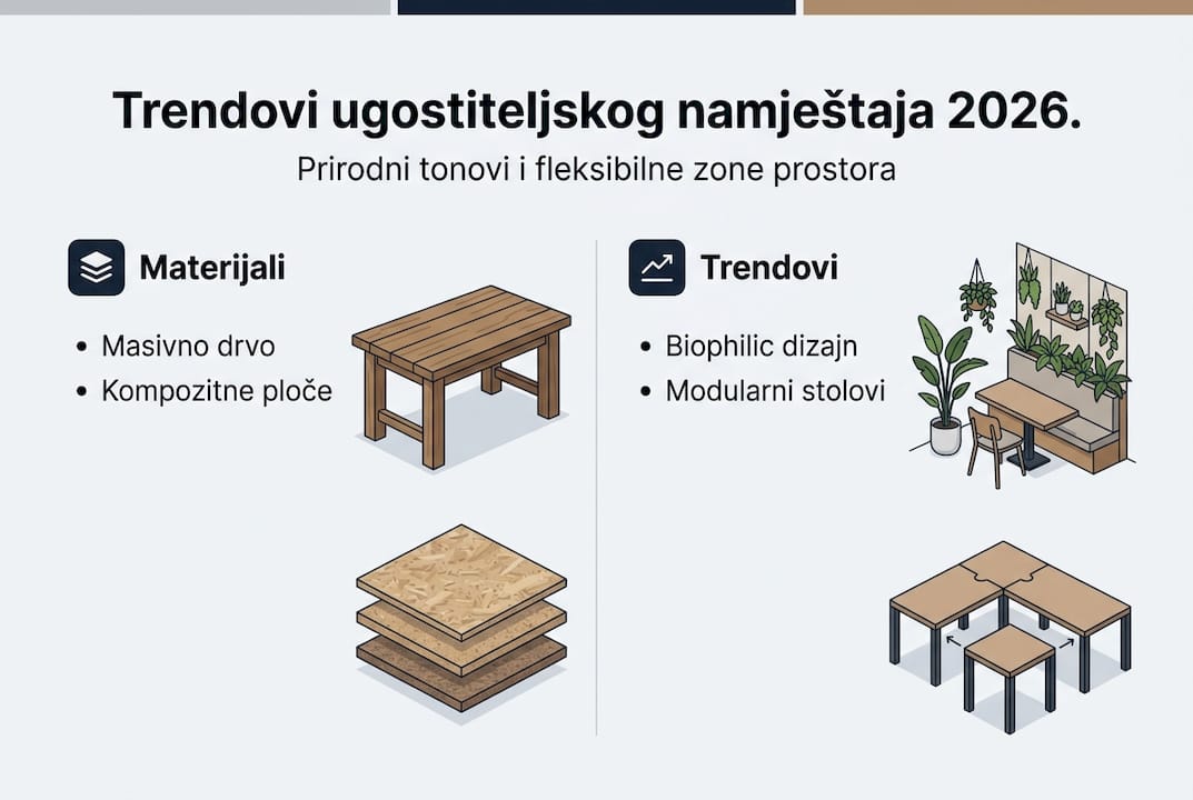 Vizualni pregled najnovijih trendova u opremanju ugostiteljskih prostora