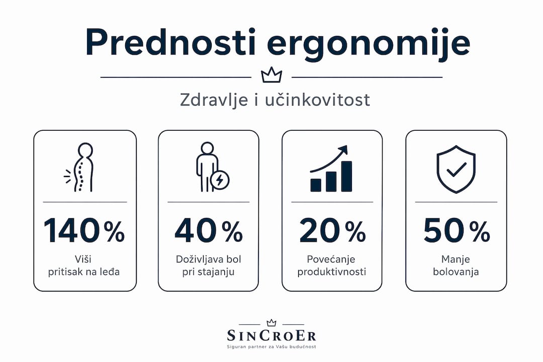 Infografika: Zašto odabrati ergonomsku stolicu?