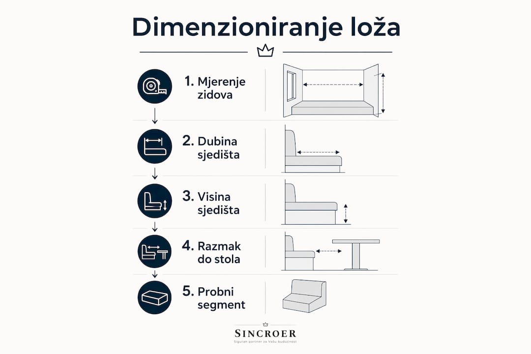 Infografika: kako u nekoliko koraka odrediti pravu veličinu lože po metru