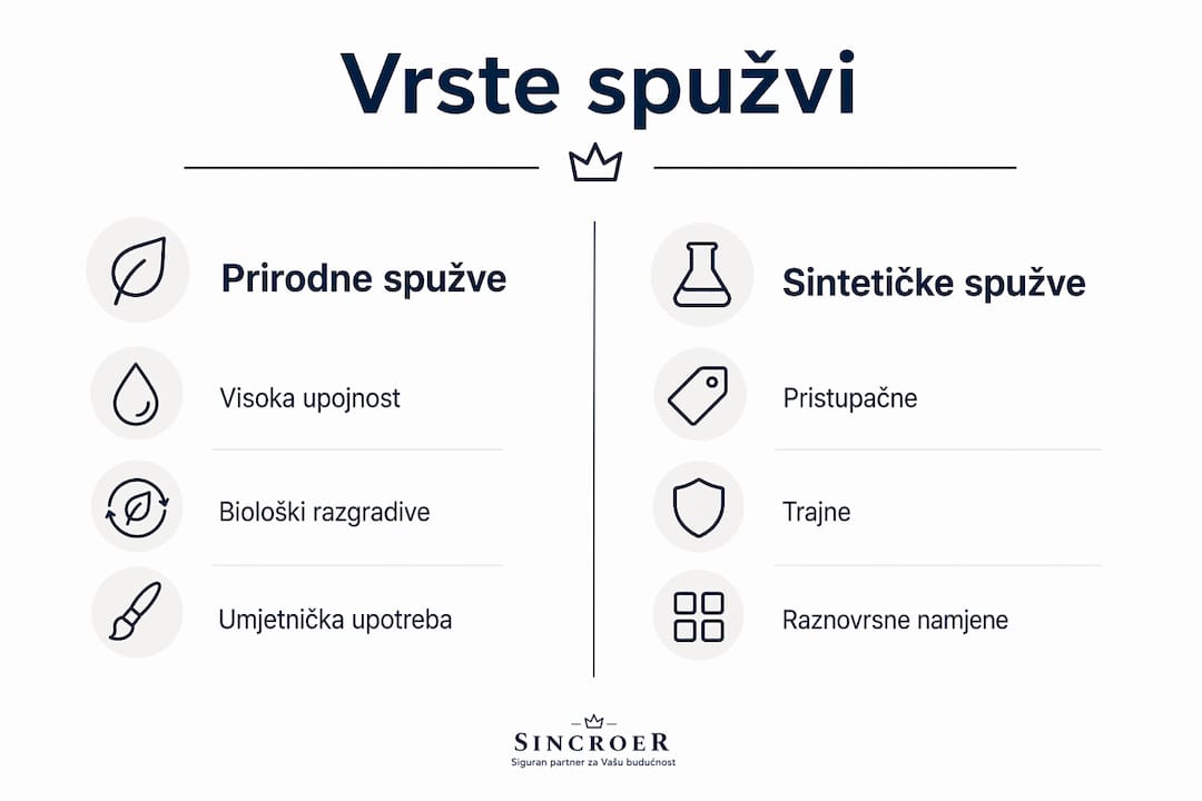 Infografika: Razlike između prirodnih i umjetnih spužvi