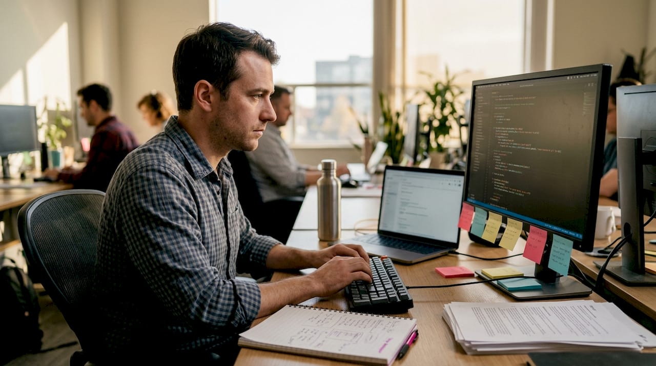 Featured image: Why hire a contract developer? Business benefits & advice