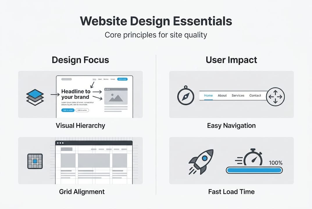 high-quality website design: proven principles & insights 4 infographic on website design key principles