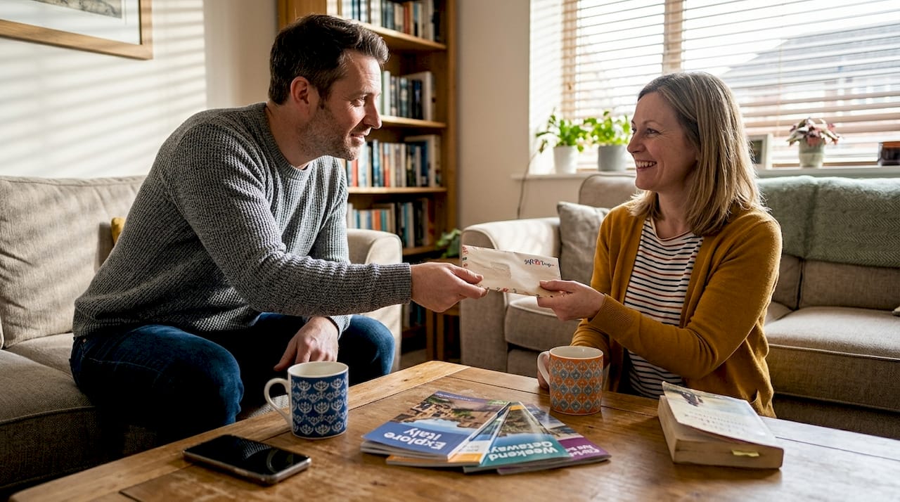 what is a personalized travel certificate? the ultimate gift guide 3 gifting experience with travel certificate envelope