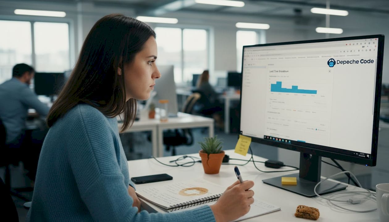 website development guide: build, redesign & optimize 4 woman analyzing web optimization results