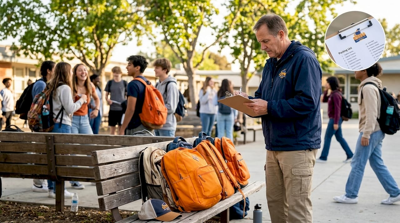 chaperone checking trip packing list