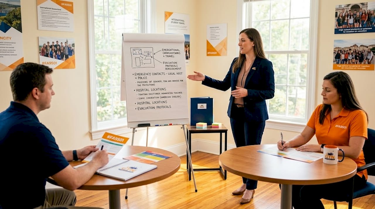 what is student travel liability? a 2026 guide 3 staff training session for student trips