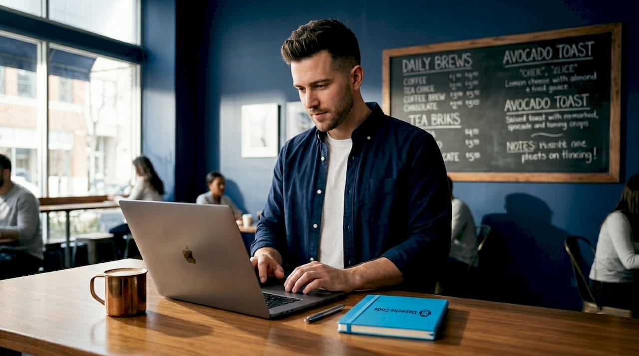 business owner adjusts trust elements on ecommerce site