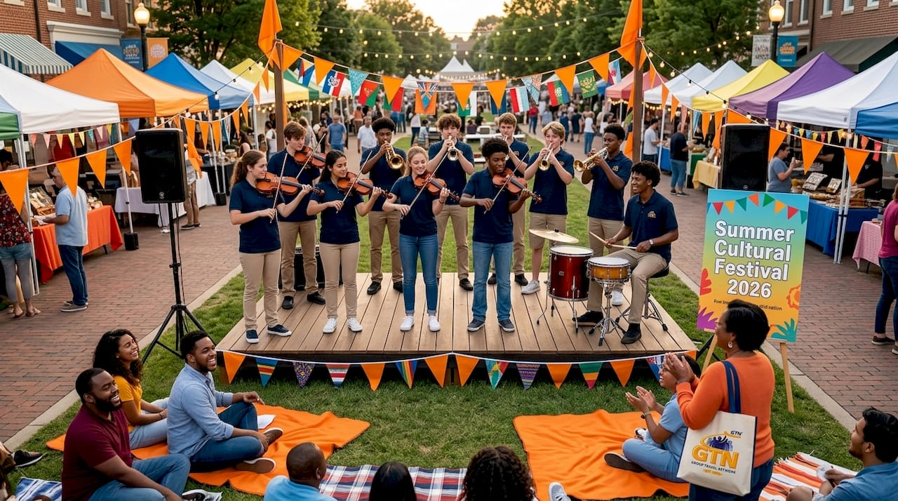 youth music ensemble performing on stage