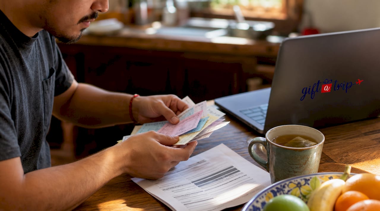 benefits of travel rewards for nonprofits: 2026 guide 3 hands organizing nonprofit travel cost documents