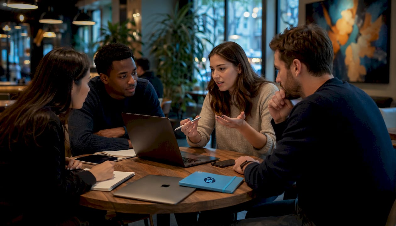 Team collaborating on software testing