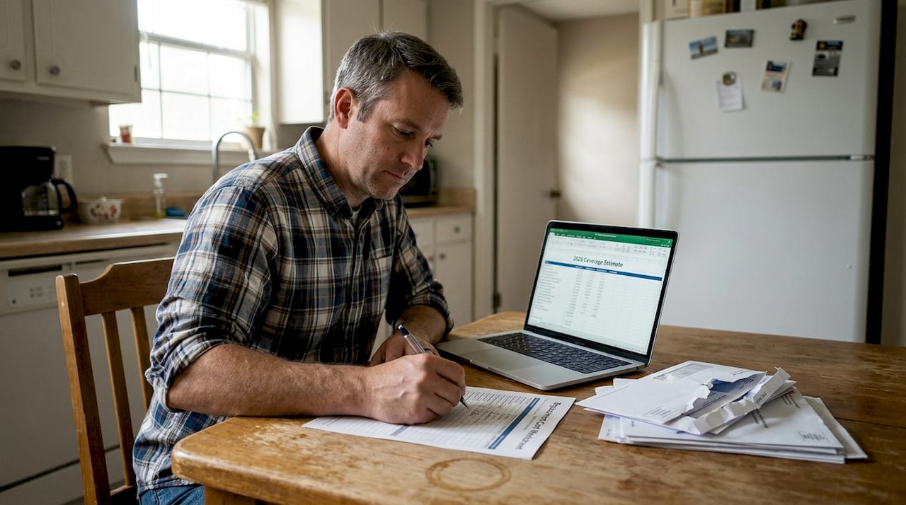 Homeowner updates insurance replacement cost worksheet