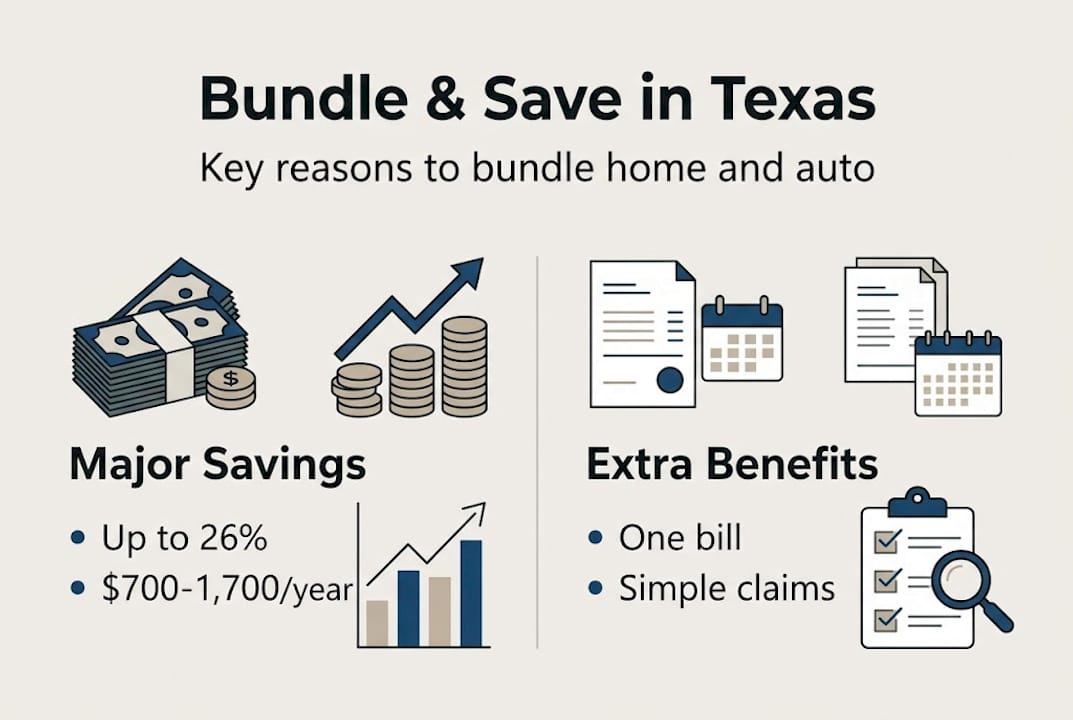 Infographic showing savings and benefits of bundling