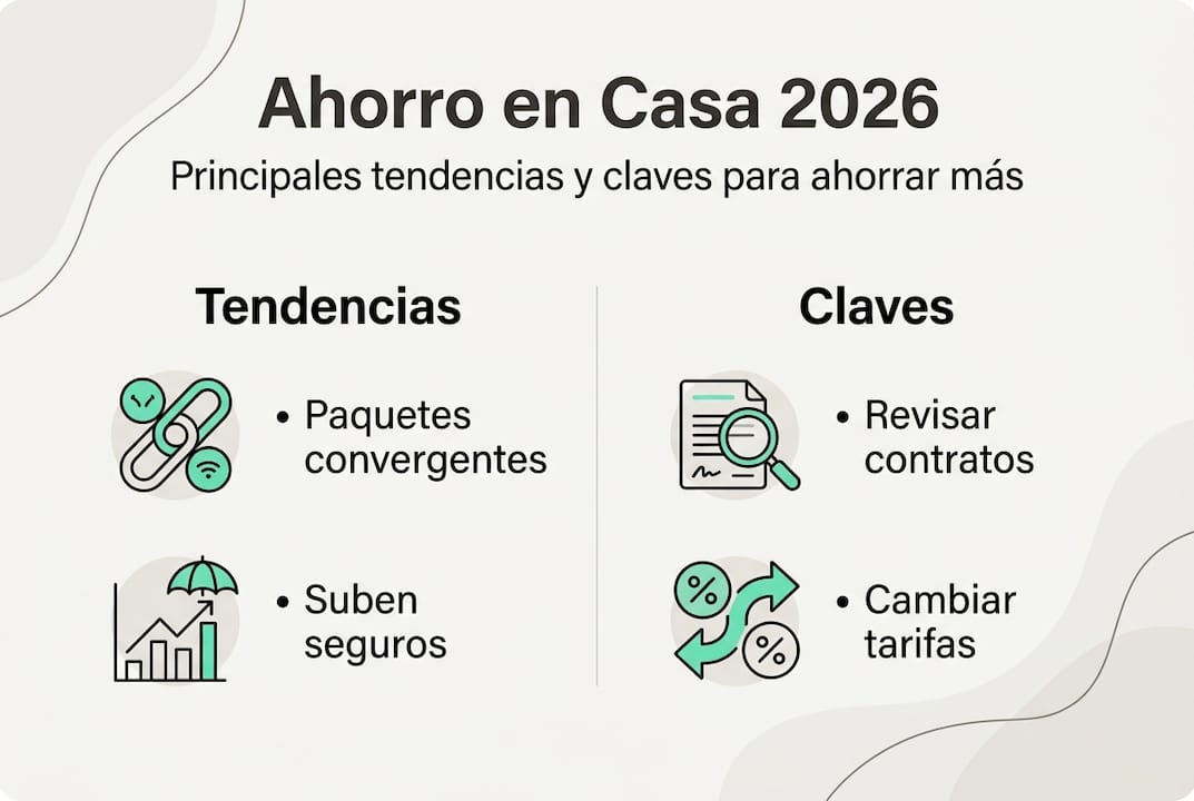 Infografía: principales tendencias y consejos para ahorrar en casa en 2026