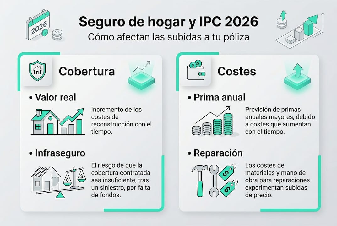 Guía visual sobre el IPC y su impacto en el seguro de hogar