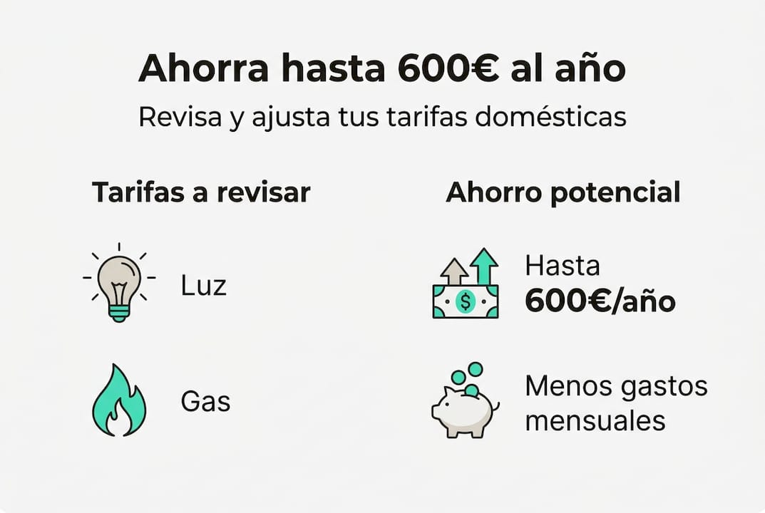 Infografía: Claves para ahorrar en casa revisando tus facturas y servicios
