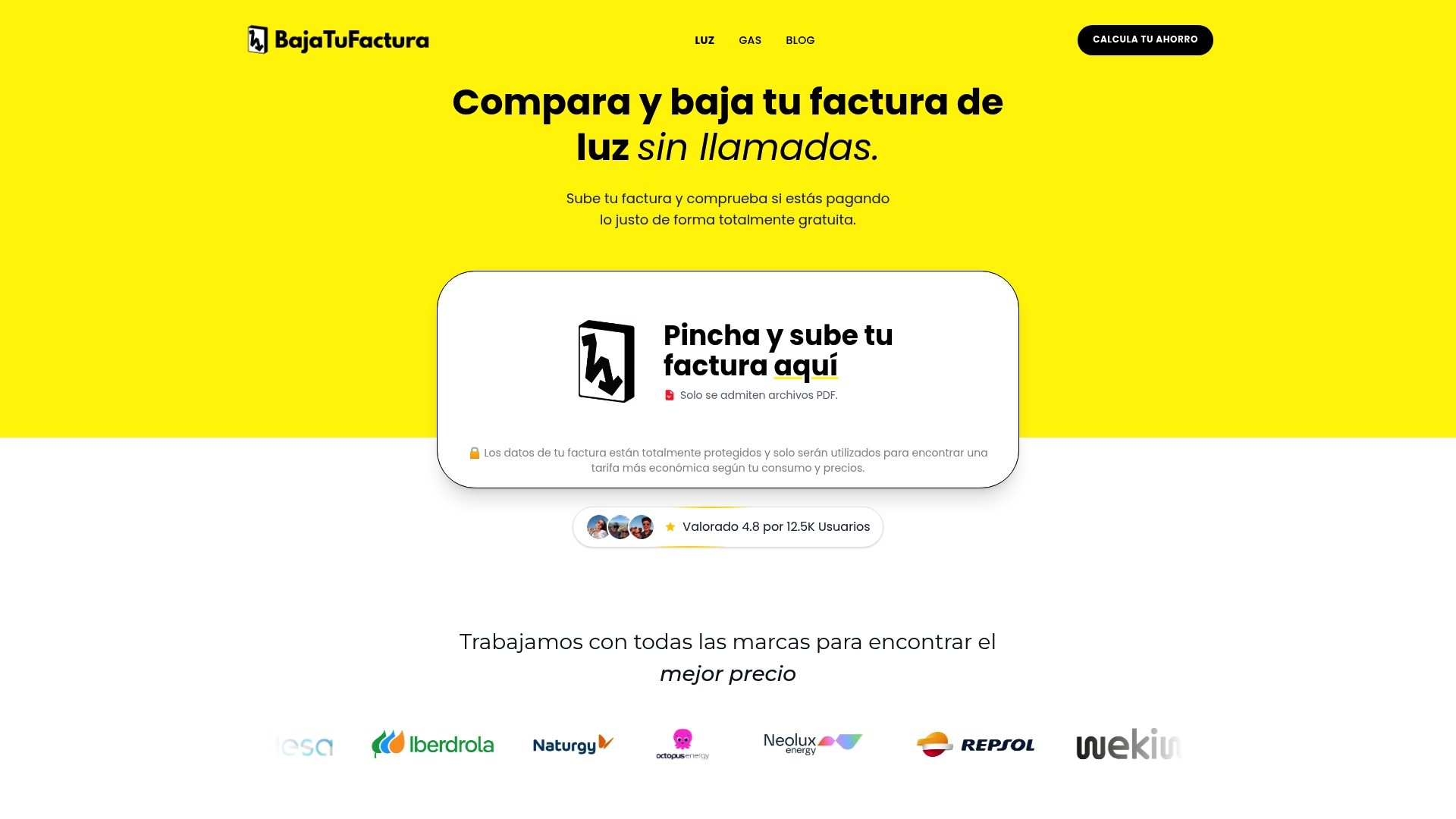 https://bajatufactura.es