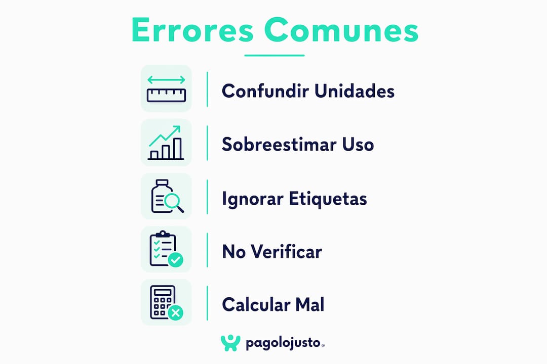 Infografía: los errores más comunes al calcular el consumo de electricidad
