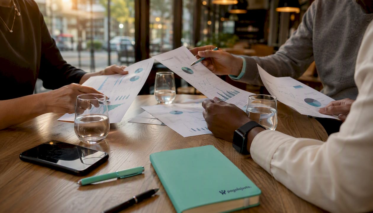 En una reunión, los equipos revisan y debaten las opiniones de los clientes de Euskaltel para mejorar el servicio.