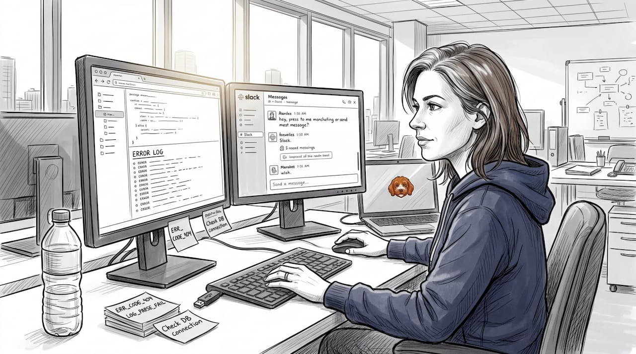 Engineer troubleshooting multi-agent network issues