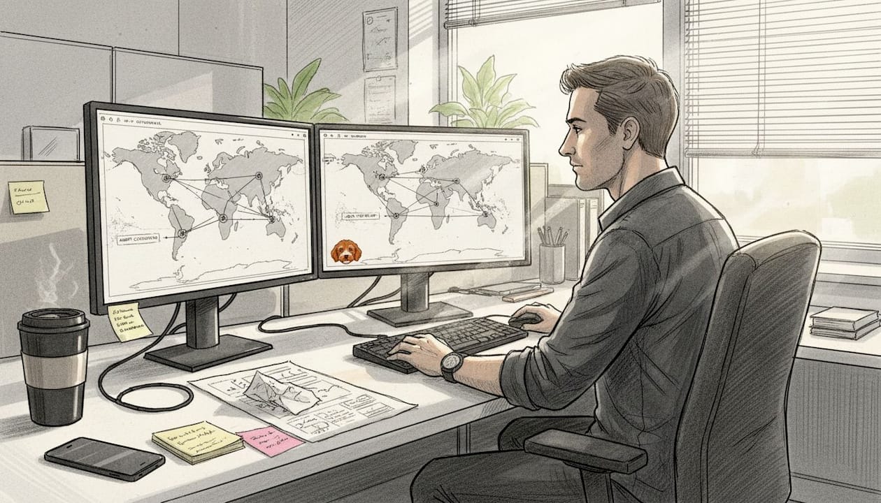 Administrator analyzing agent network connectivity