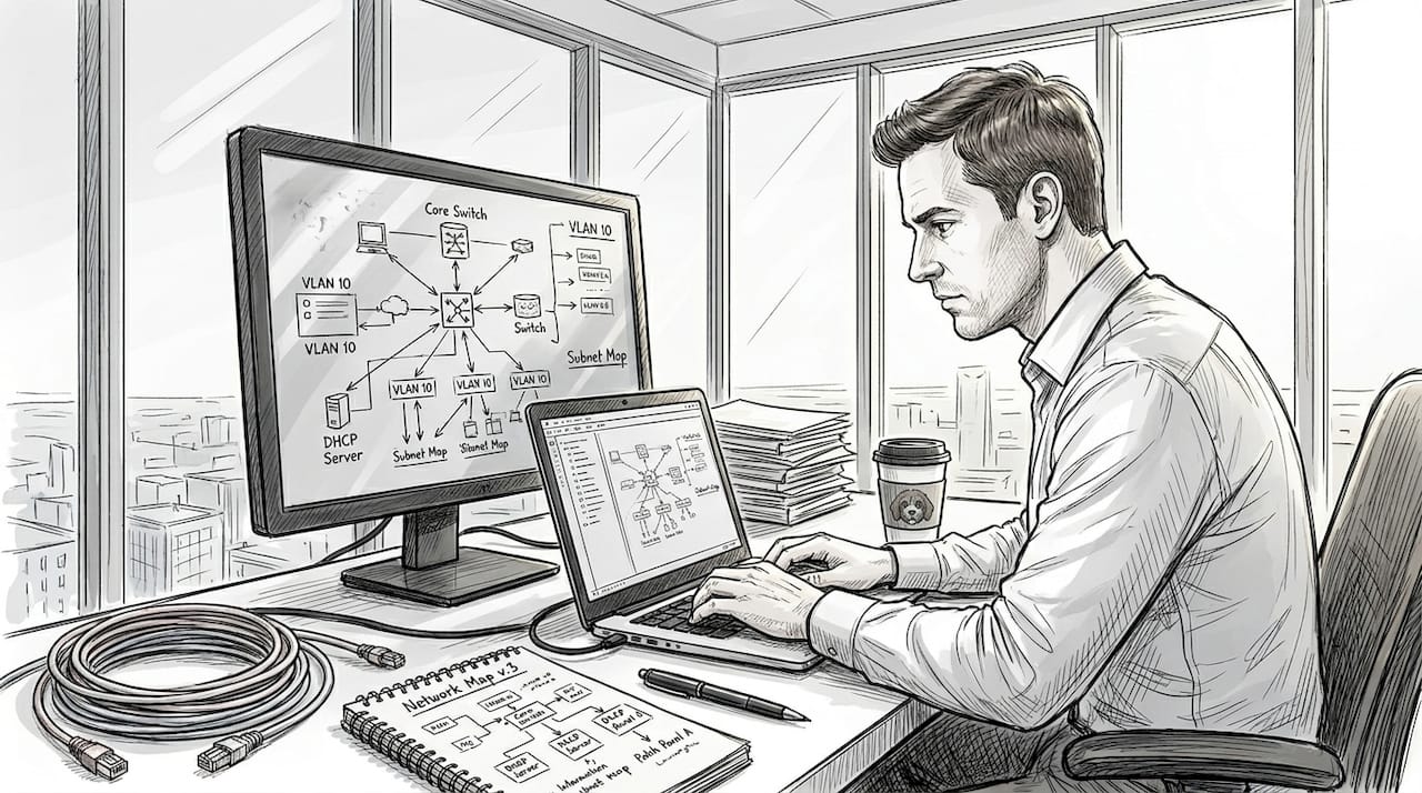 Professional setting up secure AI networking workflow