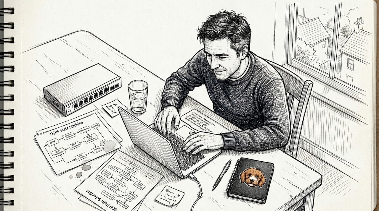 Engineer planning encrypted agent network workflow