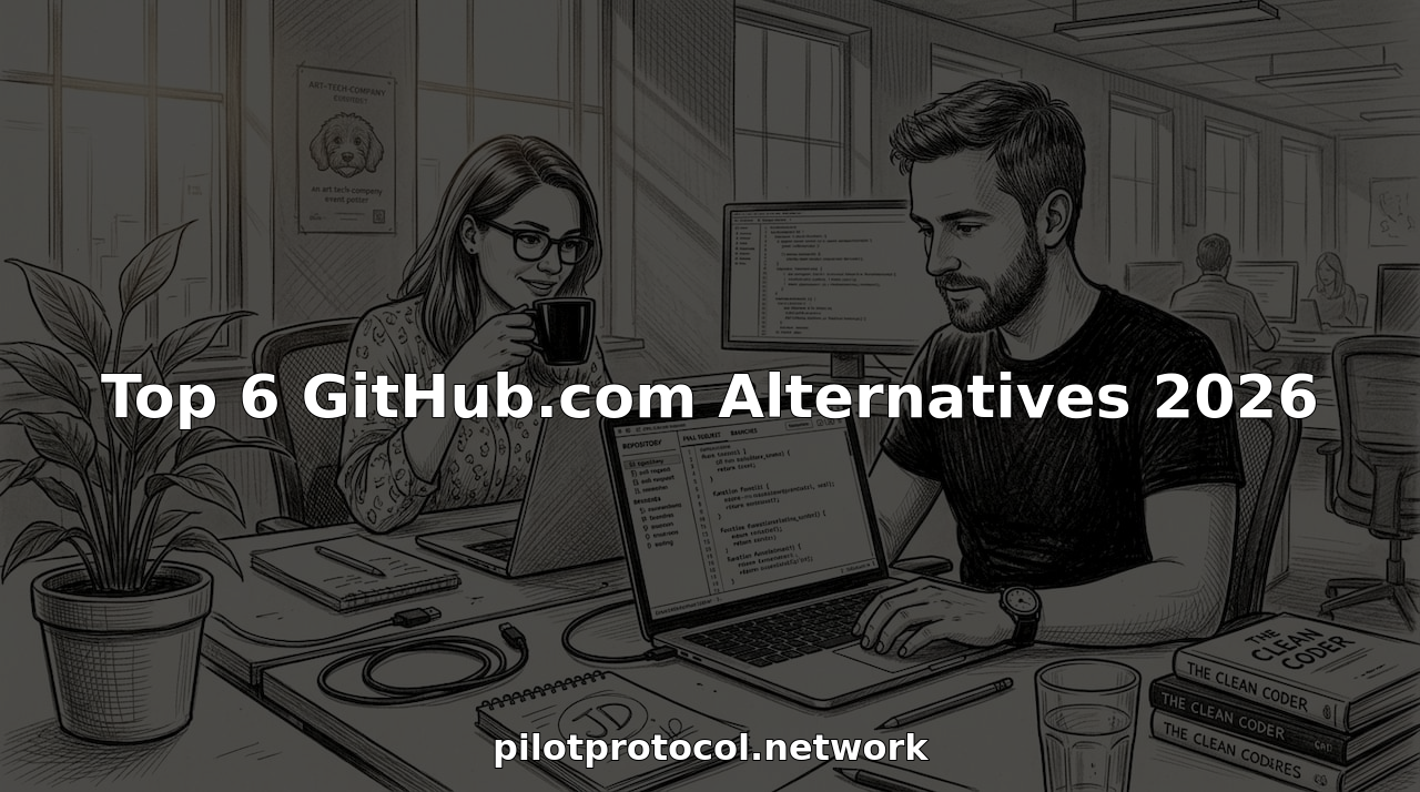 Developers working on laptops in open plan office