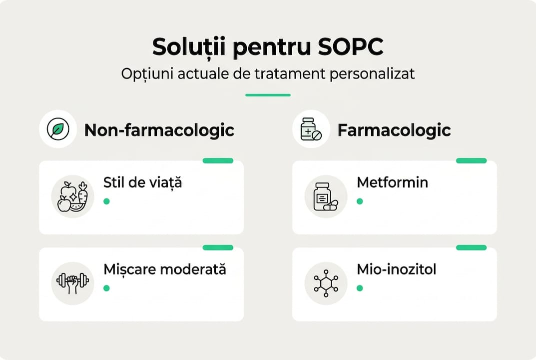 Infografic: cele mai eficiente soluții de tratament pentru sindromul ovarelor polichistice
