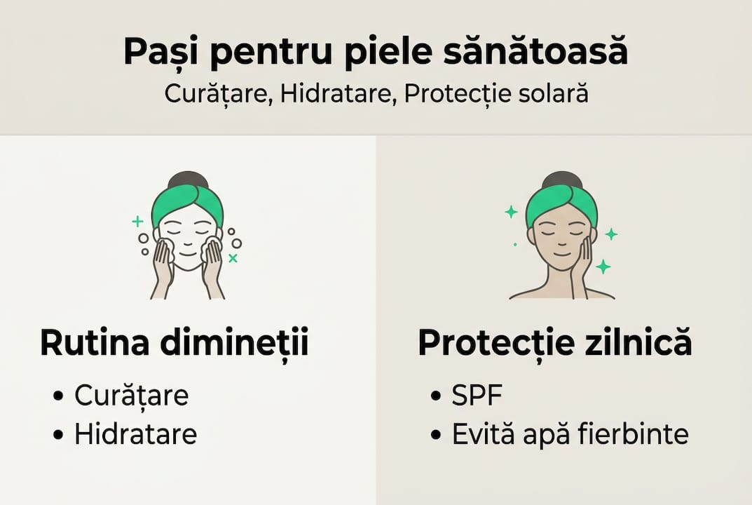 Infografic: cum să ai grijă de pielea ta în câțiva pași simpli