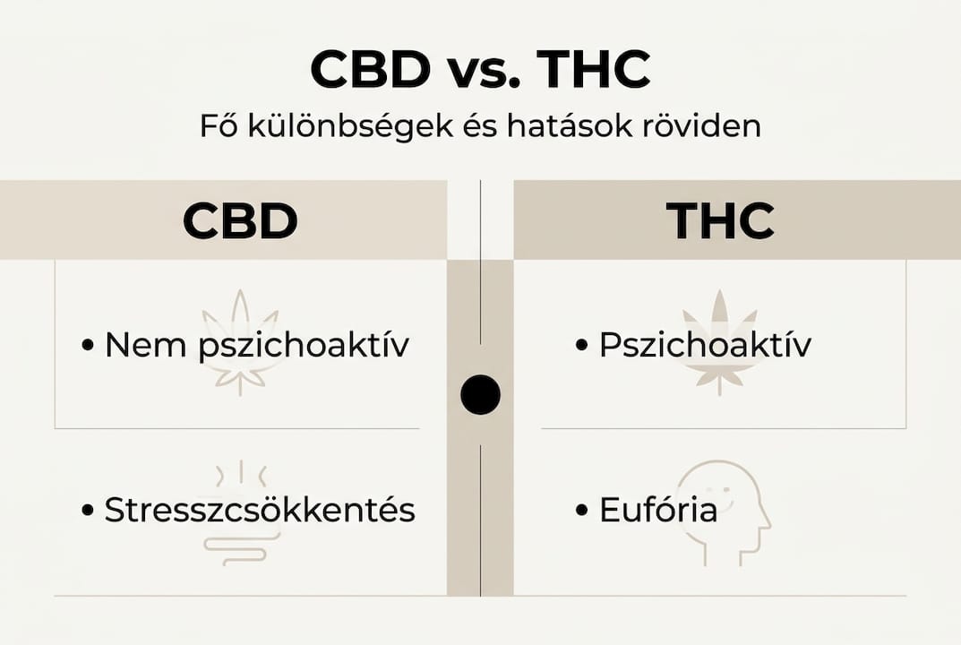 Infografika: Mi a különbség a CBD és a THC között?