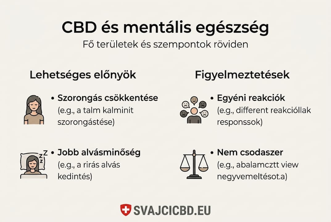 Infografika: Mire érdemes figyelni a CBD mentális egészségre gyakorolt hatásaival kapcsolatban