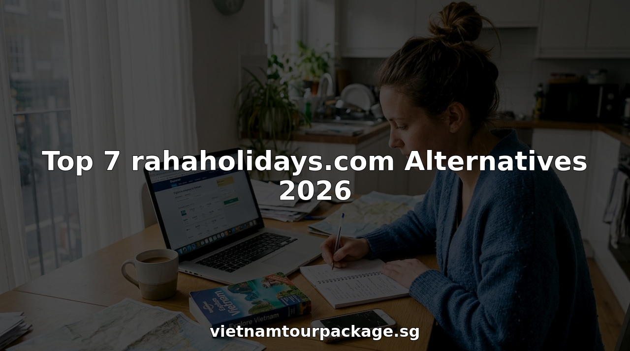 Traveler researching holiday website alternatives
